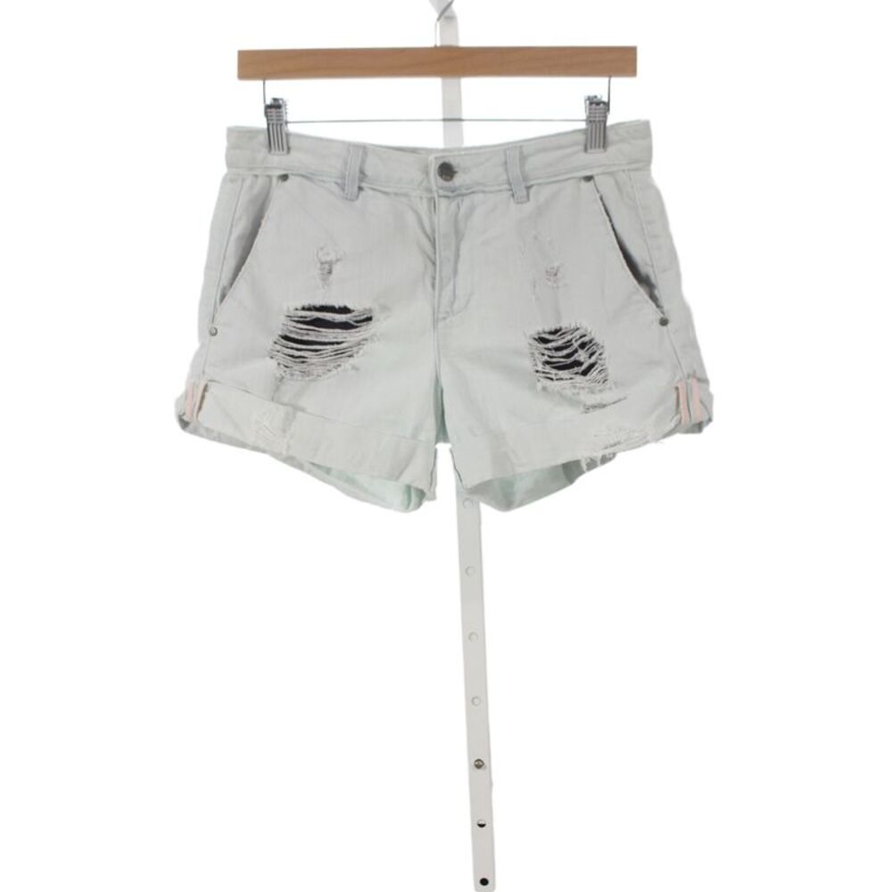 ACE Womens Distressed Cut-Off Gray Cotton Shorts Size 26